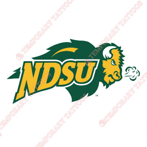 North Dakota State Bison Customize Temporary Tattoos Stickers NO.5593